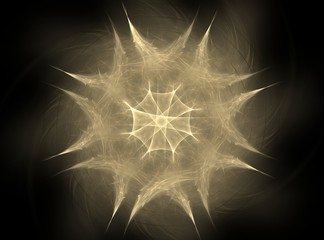 Poster - Computer generated fractal artwork for creative design, art and entertainment. Background with rotating spheres.