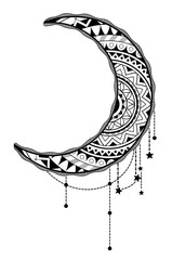 Wall Mural - Crescent moon design