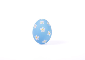 Happy easter, Easter painted egg isolated on white background.