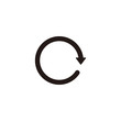 Simple redo flat icon design vector