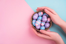 Easter Eggs Flatlay