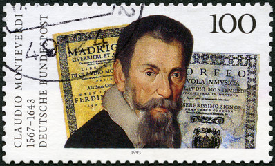 GERMANY - 1993: shows Claudio Giovanni Antonio Monteverdi (1567-1643), astronomer, 1993