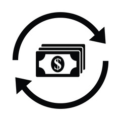 Poster - Vector icon dollar  . Exchange of dollar currency. dollar  sign. vector