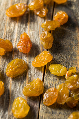 Wall Mural - Raw Yellow Organic Golden Raisins