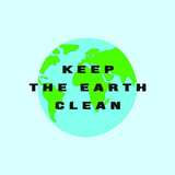 Fototapeta Pokój dzieciecy - Keep the Earth clean. Recycle typography slogan. Quote for environment concept. Eco bag, t-shirt, sticker, banner, card, clothes print. Typography vector illustration. 
