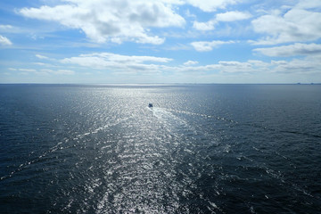 Boat heading out to sea