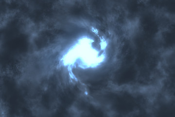 Wall Mural - eyeball of a storm