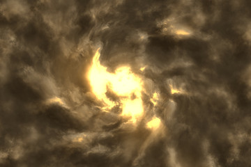 Wall Mural - eyeball of a storm