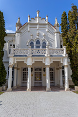 The famous Brunszvik Palace in Martonvasar, Hungary on a sunny spring day.