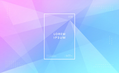 Poster - Minimal geometric trendy background. Cool polygonal backdrop.