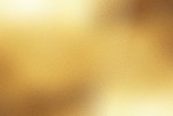 Light shining down on gold foil metal wall with copy space, abstract background