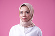 © Muhammad Anas - Beauty asian women wearing scarf with variety reaction face