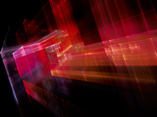 Fototapete - Abstract background element. Fractal graphics 3d illustration. Science or technology concept.