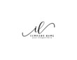 Letter IL handwrititing logo with a beautiful template