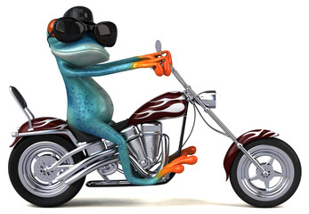 Fun frog - 3D Illustration