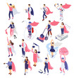 © Macrovector - Superheroes People Isometric  Set