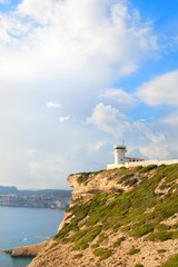 Wall Mural - Weather station on island Corsica near Bonifacio