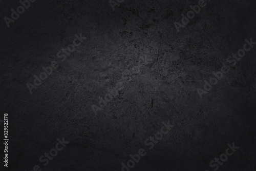 Fotomural Dark grey black slate texture with high resolution, background of natural black stone wall