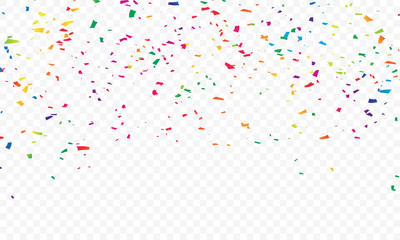 Wall Mural - confetti concept design template holiday Happy Day, background Celebration Vector illustration.