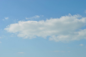 cloudy nice sky at midday with sun bright
