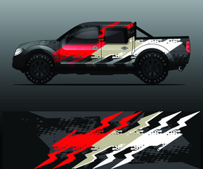 truck decal graphic wrap vector, abstract background