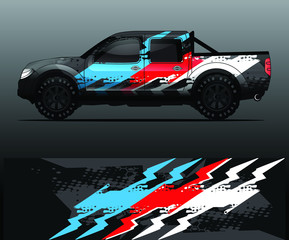 truck decal graphic wrap vector, abstract background