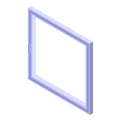 Poster - window square frame icon. isometric of window square frame vector icon for web design isolated on wh