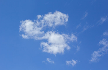 blue sky with white clouds