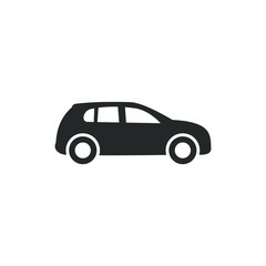 Aufkleber - Car Icon vector sign isolated for graphic and web design. Car transportation symbol template color editable on white background.