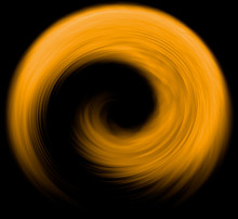 Abstract Yellow Spiral Fractal Background