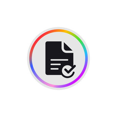 Poster - Verfied Document -  Modern App Button