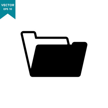folder vector icon in trendy flat style 