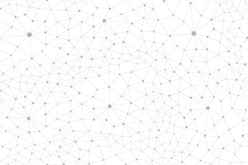 Plexus seamless pattern. Abstract background. Vector illustration isolated on white.