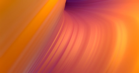 Poster - Abstract colorful orange and pink pastel swirl, natural curve art background. Curved and wavy pattern with Candy texture and subsurface scattering. 3D render