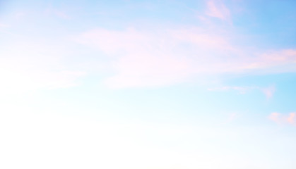 Wall Mural - light soft natural background, white, turquoise and gently pink sky