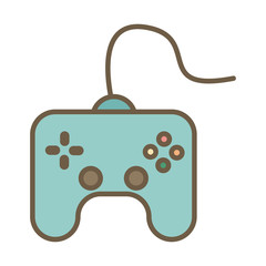 Poster - video game control block style icon