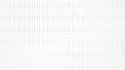 Poster - Dot white gray pattern gradient light texture background. Abstract  technology big data digital background. 3d rendering.