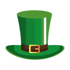 Canvas Print - top hat leprechaun isolated icon vector illustration designicon