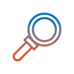 Poster - search magnifying glass isolated icon