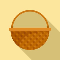 Poster - container wicker icon. flat illustration of container wicker vector icon for web design