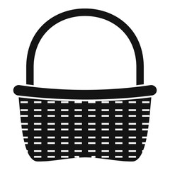 Poster - wicker picnic icon. simple illustration of wicker picnic vector icon for web design isolated on whit