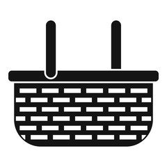 Poster - wicker straw icon. simple illustration of wicker straw vector icon for web design isolated on white 