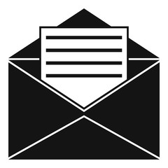 Poster - Mail letter icon. Simple illustration of mail letter vector icon for web design isolated on white background