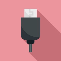 Poster - phone usb cable icon. flat illustration of phone usb cable vector icon for web design