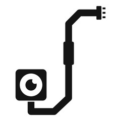 Poster - Broken phone camera icon. Simple illustration of broken phone camera vector icon for web design isolated on white background