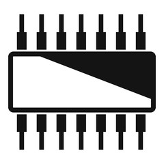 Poster - Phone transistor icon. Simple illustration of phone transistor vector icon for web design isolated on white background