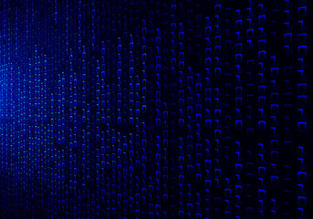 Blue cyber circuit future technology concept background