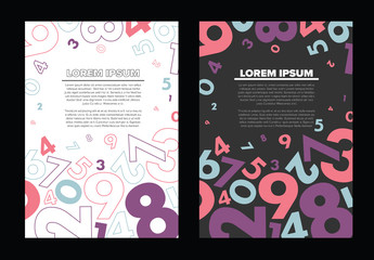 Wall Mural - Modern Vector abstract brochure / book / flyer design template