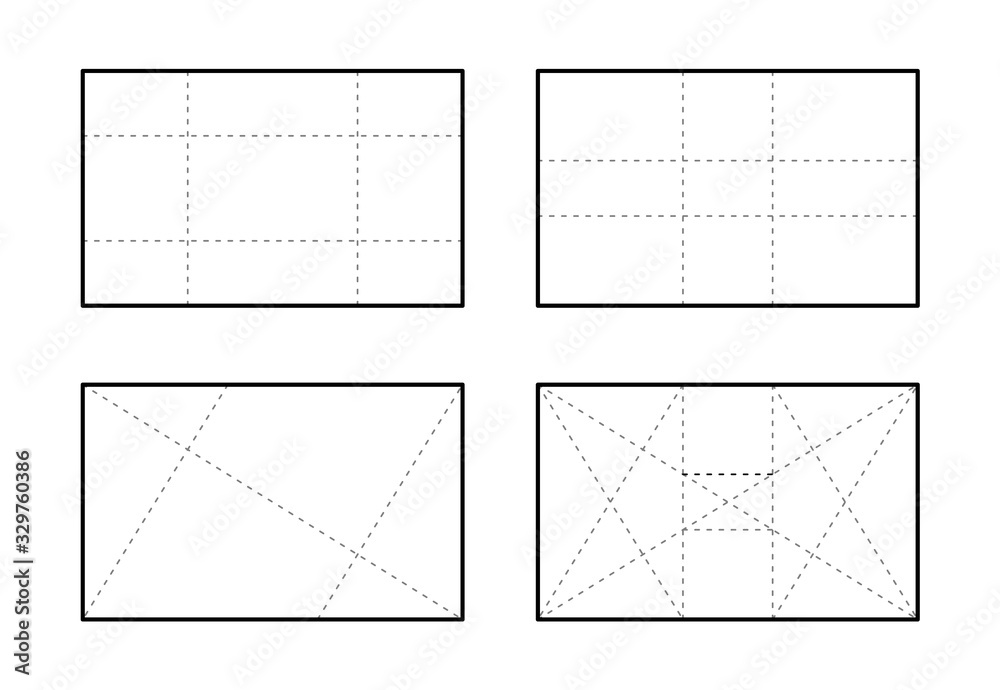 Golden ratio template for desing. Vector template in golden proportion ...