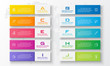 © GfxPapercut - Business infographics template 10 steps rectangle,Vector illustration.